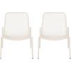 Christopher Knight Home Bucknell Outdoor Modern Dining Chair (Set of 2), Matte Teal(Matte White)
