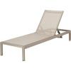 Christopher Knight Home Cape Coral Outdoor Aluminum Chaise Lounge with Mesh Seat, Grey / Dark Grey(Grey)