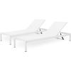 Christopher Knight Home Cape Coral Outdoor Aluminum Chaise Lounges with Mesh Seat, 2-Pcs Set, Grey / Dark Grey(White)