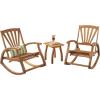 Christopher Knight Home Clark Rocker Recliners, Teak
