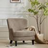 Christopher Knight Home Colby Boucle Upholstered Club Chair, Living Room Accent Chair, Wooden Frame, Flared Armrest, Plush Thick Cushion, Reading Lounge Chair, Space-Saving Furniture, Light Brown(Light Brown)