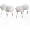 Christopher Knight Home Davina Outdoor Dining Chair (Set of 4), Yellow(White)