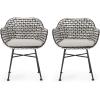 Christopher Knight Home Dining Chair, Beige + Black + White + Matte Black