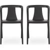 Christopher Knight Home Ianthe Outdoor Dining Chair (Set of 2), Black