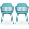 Christopher Knight Home Ladonna Outdoor Dining Chair (Set of 2), Teal