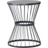 Christopher Knight Home Lassen Outdoor 16″ Iron Side Table, Matte Black