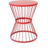 Christopher Knight Home Lassen Outdoor 16″ Iron Side Table, Matte Red