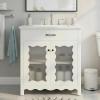 Christopher Knight Home Ronni 31″ Modern Bathroom Vanity with Sink Combo Set, Modern Freestanding Bathroom Sink Cabinet with Adjustable Shelf, Bathroom Storage Cabinet with Sink Combo Set, White(White)