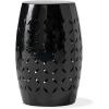 Christopher Knight Home Ruby Outdoor 12″ Iron Side Table, White(Lilacc black)