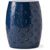 Christopher Knight Home Ruby Outdoor 12″ Iron Side Table, White(Solei dark Blue)