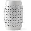 Christopher Knight Home Ruby Outdoor 12″ Iron Side Table, White(White)