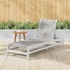 Christopher Knight Home Susua Rope Chaise Lounge with Acacia Wood Frame, Adjustable Backrest Single Lounge Sofa, Patio Sun Lounger Recliner Chair for Poolside Backyard, Light Brown + Mocha(Gray + Light Gray)