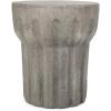 Richie Outdoor Lightweight Concrete Side Table, Light Gray(Solomo concrete Finish)