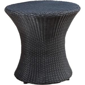 Christopher Knight Home Adriana Outdoor PE Wicker Accent Table, Black