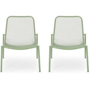 Christopher Knight Home Bucknell Outdoor Modern Dining Chair (Set of 2), Matte Teal(Matte Green)
