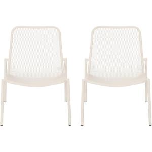 Christopher Knight Home Bucknell Outdoor Modern Dining Chair (Set of 2), Matte Teal(Matte White)
