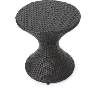 Christopher Knight Home Franklin Outdoor Wicker Hourglass Side Table, Multibrown