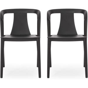 Christopher Knight Home Ianthe Outdoor Dining Chair (Set of 2), Black