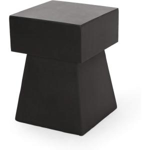 Christopher Knight Home Jack Outdoor Modern Side Table, Matte Black(Matte Black)