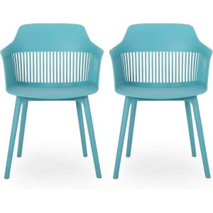 Christopher Knight Home Ladonna Outdoor Dining Chair (Set of 2), Teal