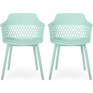 Christopher Knight Home Madeline Outdoor Dining Chair (Set of 2), Mint