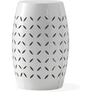 Christopher Knight Home Ruby Outdoor 12″ Iron Side Table, White(White)