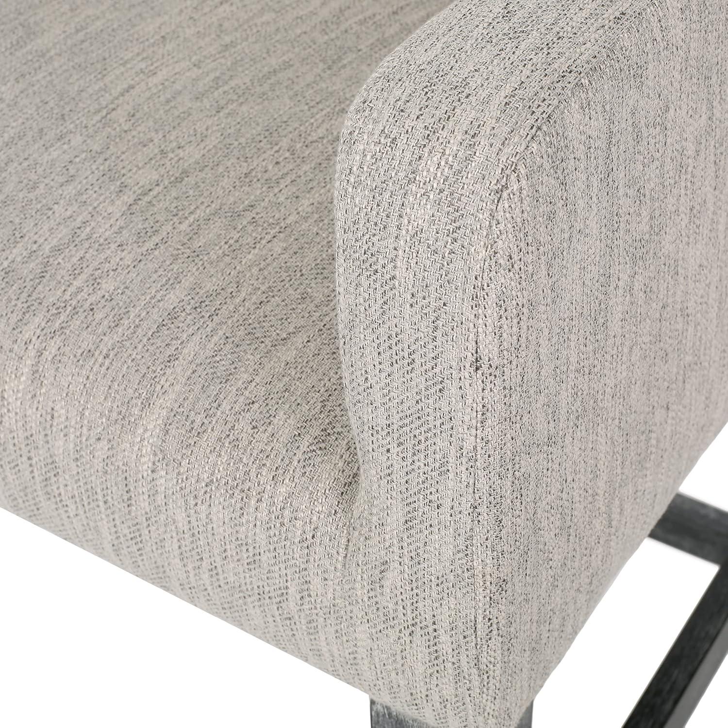 imageArmga Upholstered 26 inch Counter Stools Light GrayGray Set of 2