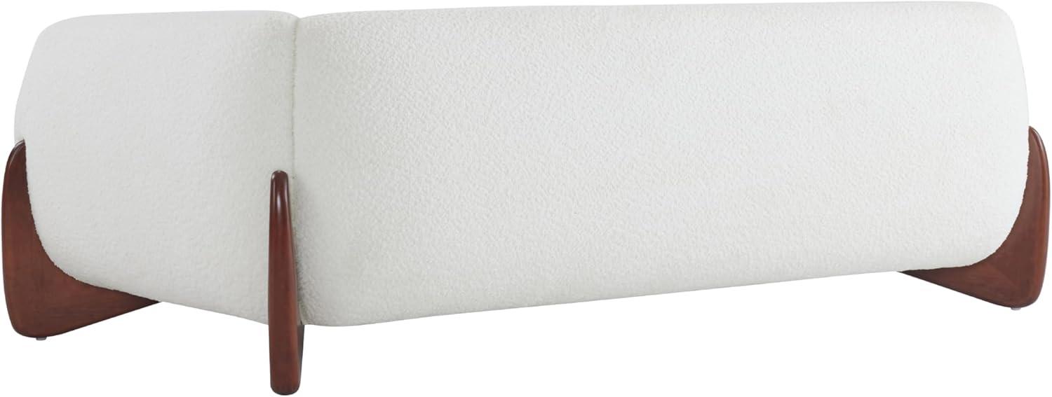 imageChristopher Knight Home 82 Inches Sofa Couch Cozy 3Seater Boucle Fabric Wood Frame Beige
