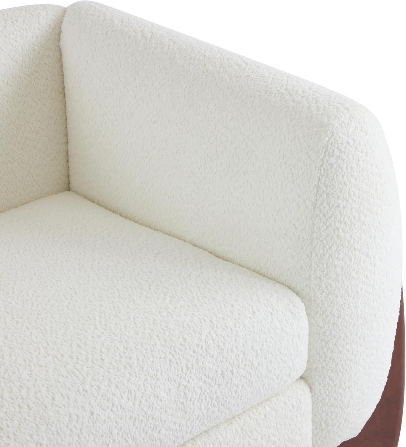 imageChristopher Knight Home 82 Inches Sofa Couch Cozy 3Seater Boucle Fabric Wood Frame Beige