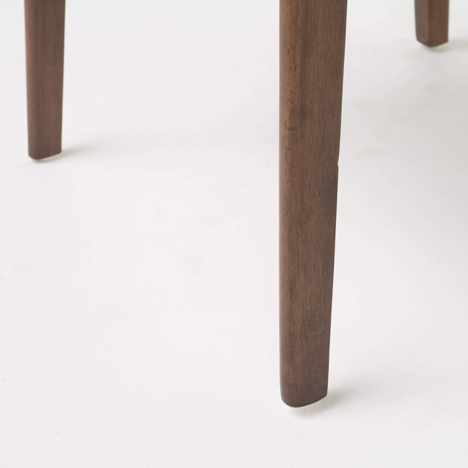 imageChristopher Knight Home Anise Leather Walnut Dining Chairs 2Pcs Set Dark Brown Walnut FinishDark Brown Walnut Finish
