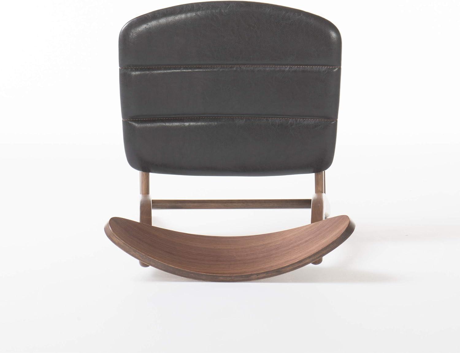 imageChristopher Knight Home Anise Leather Walnut Dining Chairs 2Pcs Set Dark Brown Walnut FinishDark Brown Walnut Finish