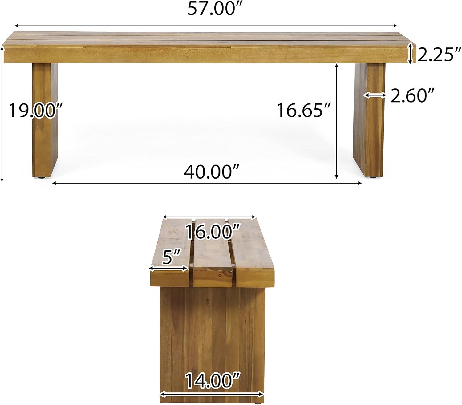 imageChristopher Knight Home Appling Outdoor Bench Natural Stained