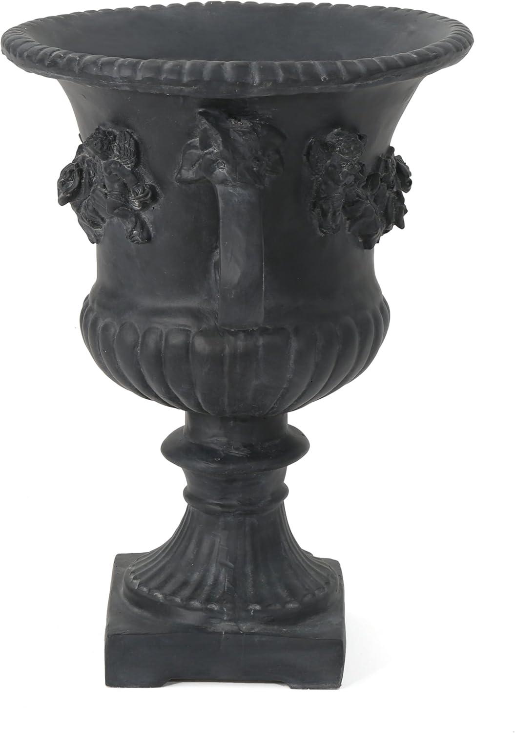 imageChristopher Knight Home Buena Outdoor 24quot Cast Stone Urn Antique Black