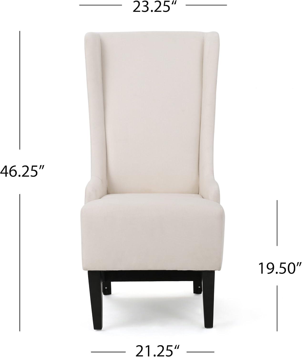 imageChristopher Knight Home Callie Fabric Dining Chair Beige 2325quot x 2875quot x 4625quotBeige