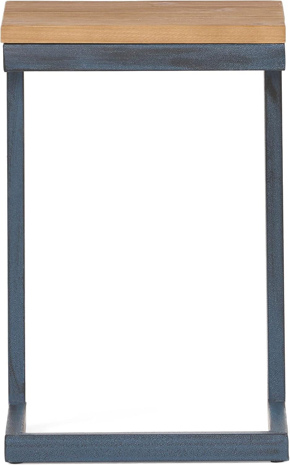 imageChristopher Knight Home Caspian Outdoor Firwood C Shaped Table Antique Finish Small 1025 in x 1275 in x 195 in