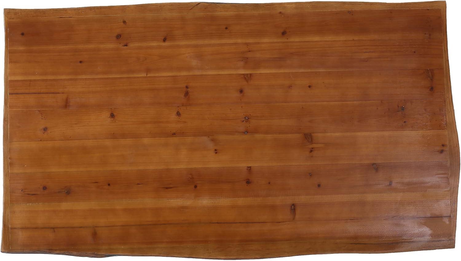 imageChristopher Knight Home Chana Industrial Faux Live Edge Rectangular Dining Table Natural Black