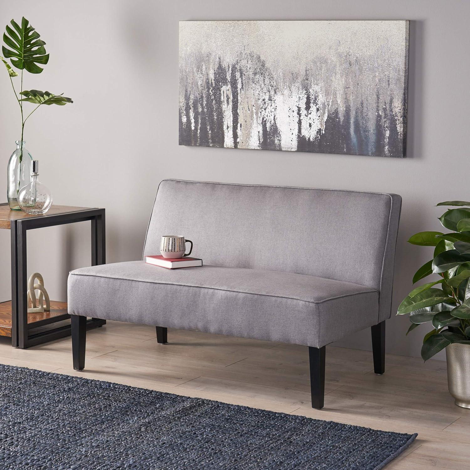 imageChristopher Knight Home Dejon Modern Fabric Loveseat Gray Matte Black Dimensions 3000D x 5000W x 3220H