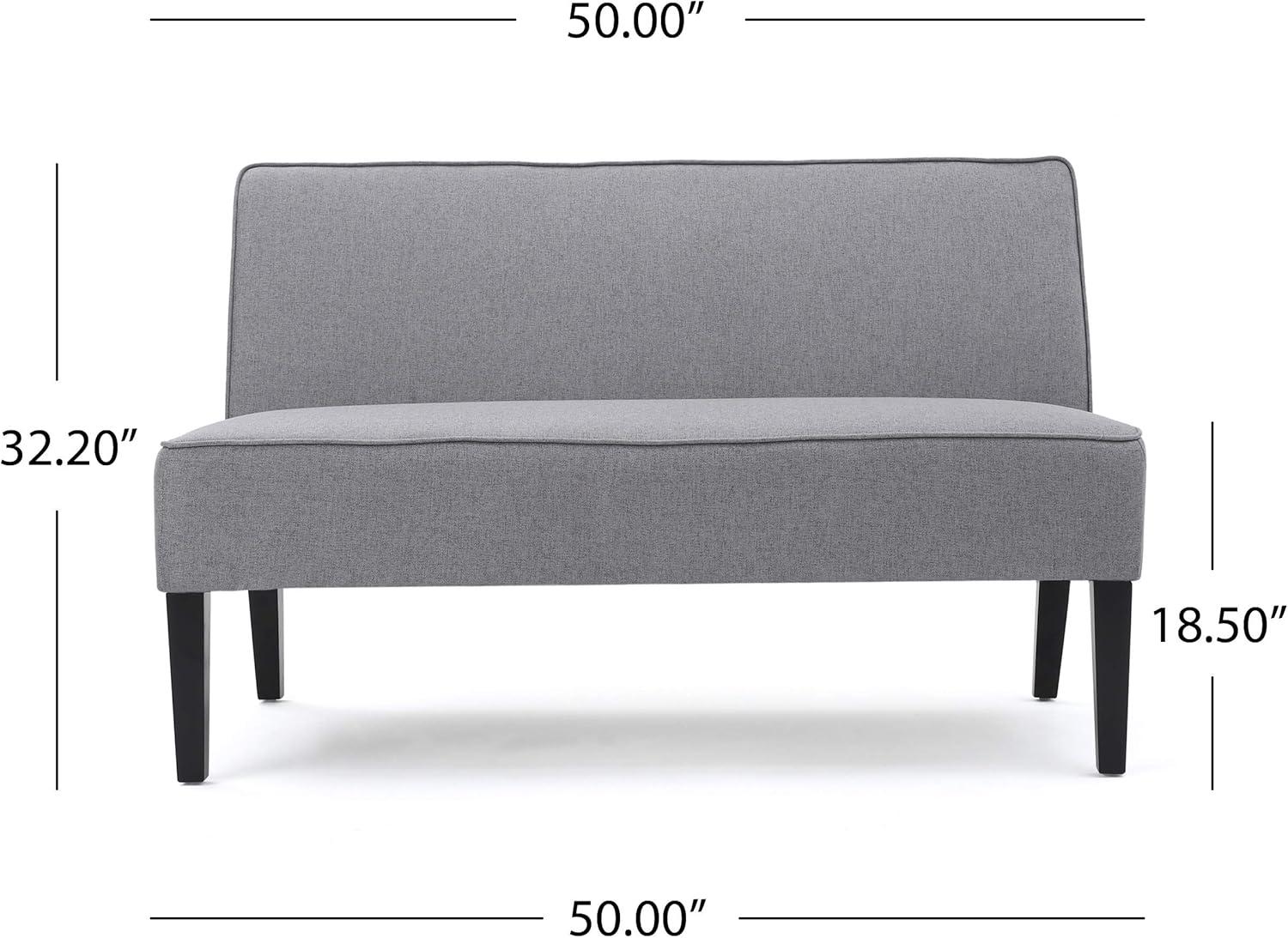 imageChristopher Knight Home Dejon Modern Fabric Loveseat Gray Matte Black Dimensions 3000D x 5000W x 3220H