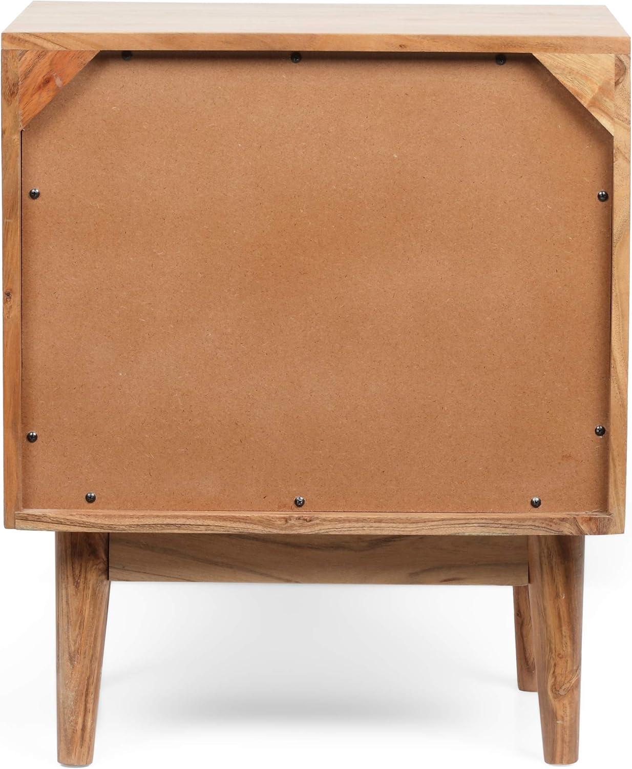 imageChristopher Knight Home Eakins Handcrafted Nightstand Acacia Wood Natural