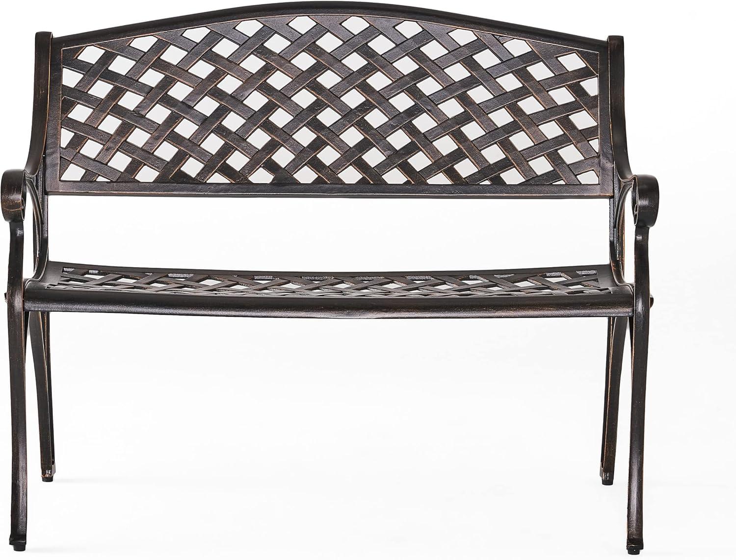 imageChristopher Knight Home Eastwood Antique Copper Cast Aluminum Bench