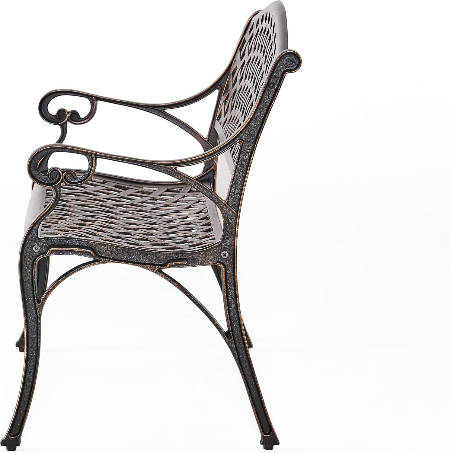 imageChristopher Knight Home Eastwood Antique Copper Cast Aluminum Bench