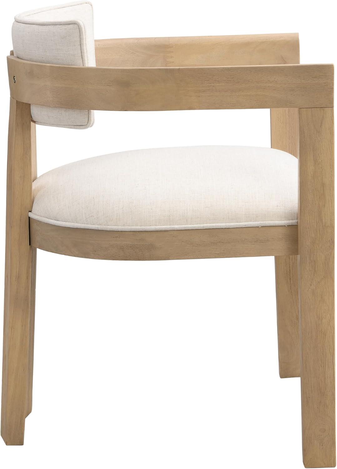 imageChristopher Knight Home Enat 7Piece Wooden Dining Table Set for 6 Modern Kitchen Table and Chair Set for 6 Contemporary Dining Room Furniture Set with 6 Upholstered Armchairs Natural AshBeigeNatural Ashbeige