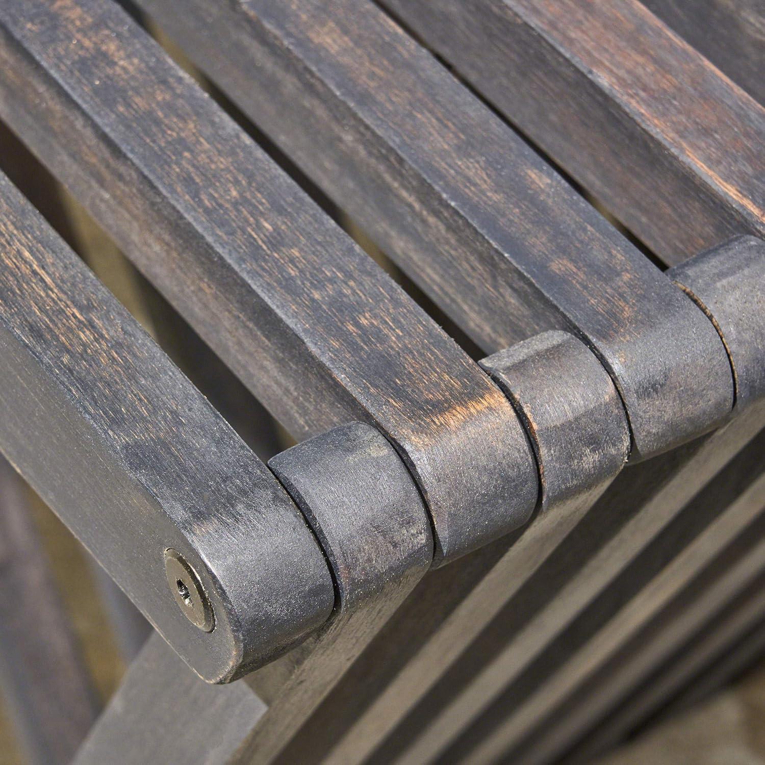 imageChristopher Knight Home Esme Outdoor Acacia Wood Bench Dark Gray FinishBench