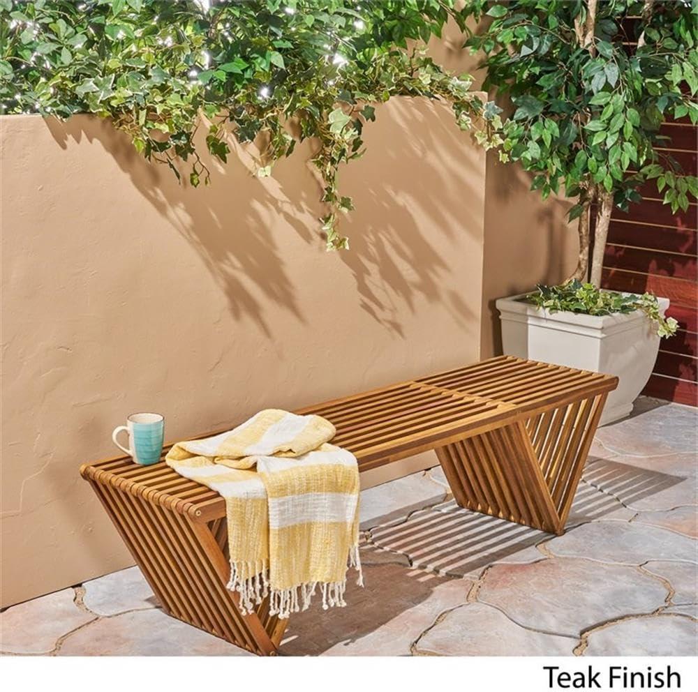 imageChristopher Knight Home Esme Outdoor Acacia Wood Bench Teak FinishBench