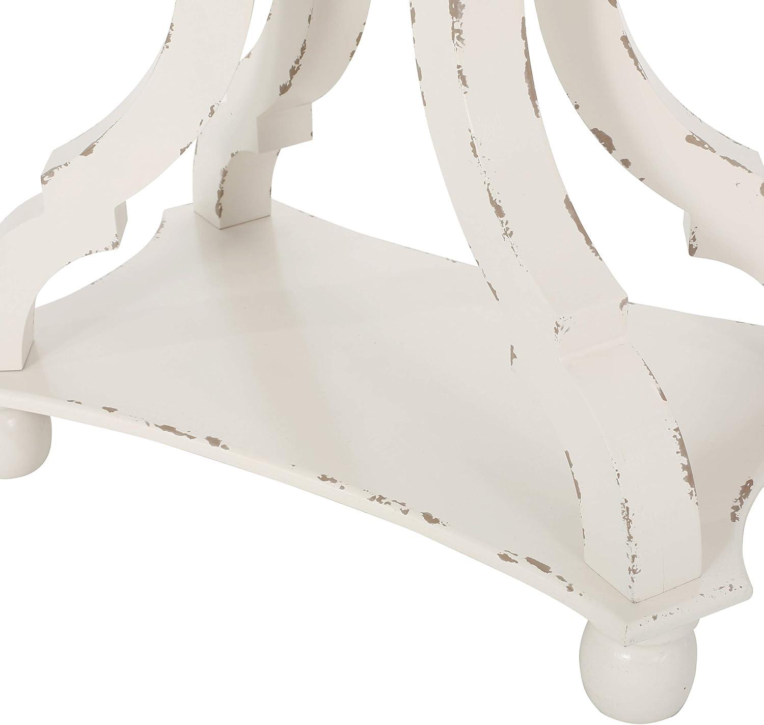 imageChristopher Knight Home Esther French Country Accent Table with Rectangular Top Natural Distressed White