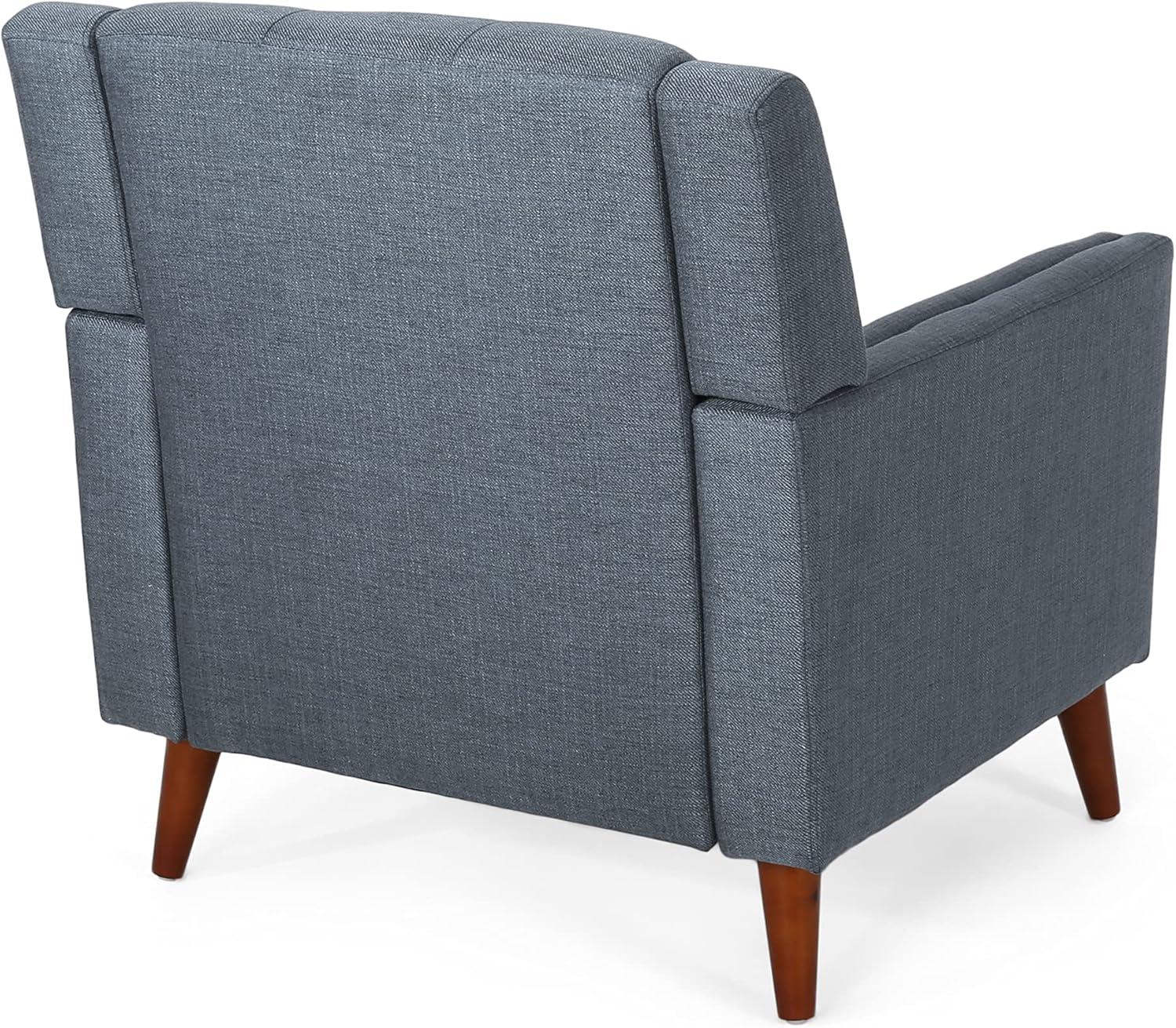 imageChristopher Knight Home Evelyn Mid Century Modern Fabric Arm Chair Dark Gray WalnutChair