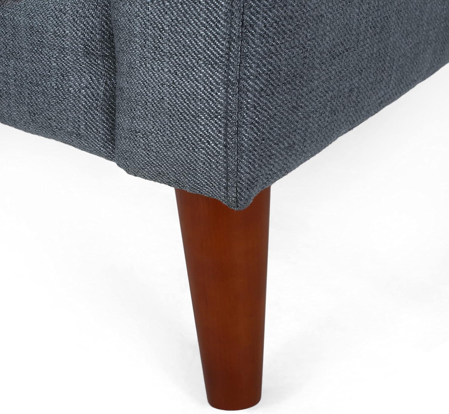 imageChristopher Knight Home Evelyn Mid Century Modern Fabric Arm Chair Dark Gray WalnutChair