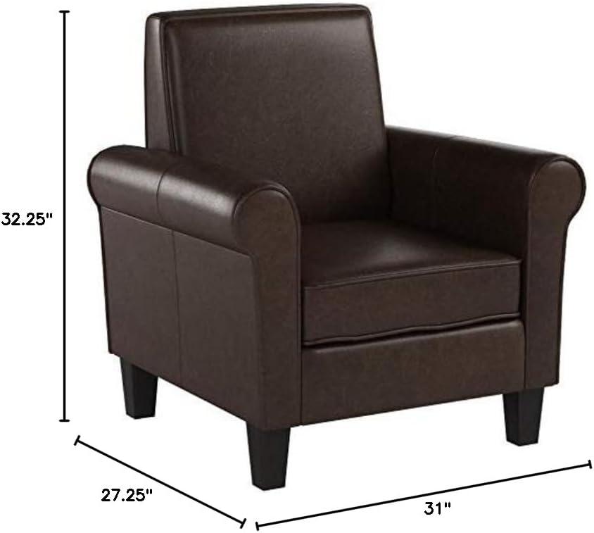 imageChristopher Knight Home Freemont Leather Club Chair Chocolate Brown