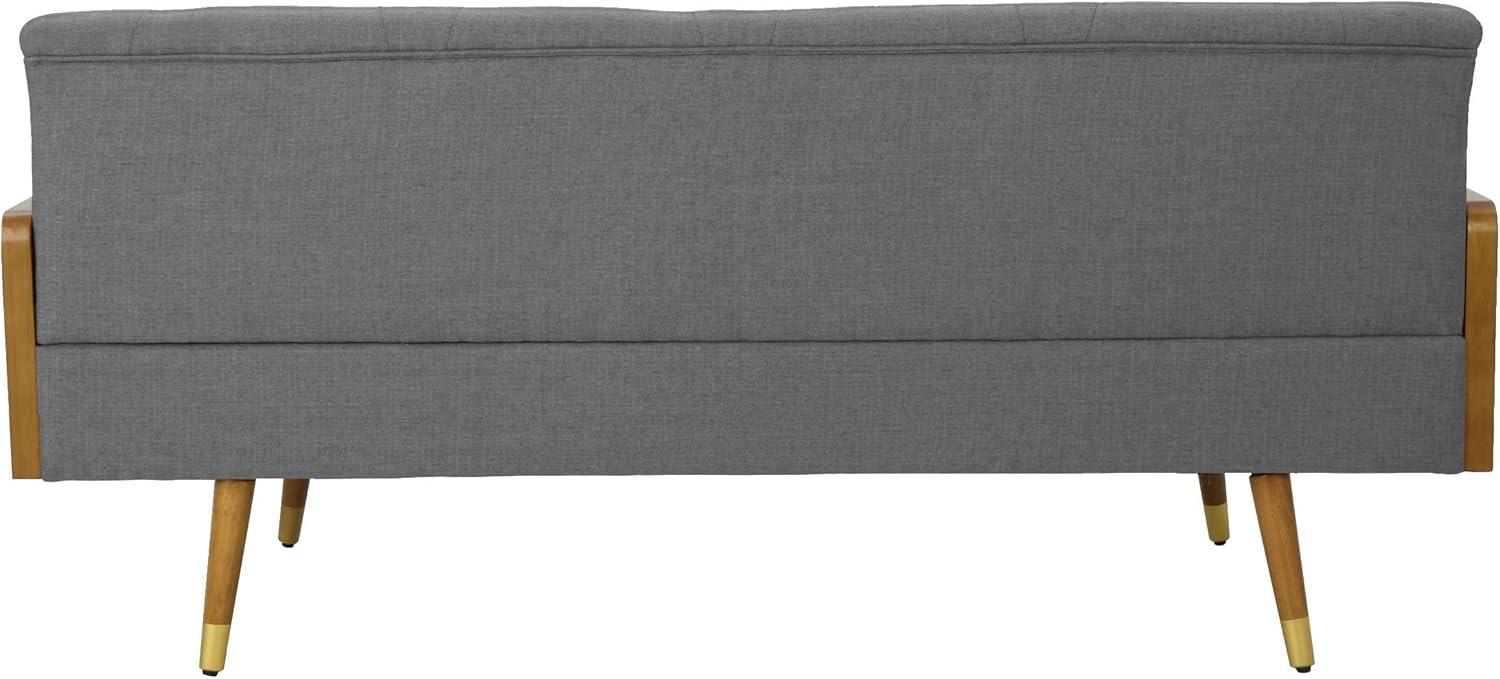 imageChristopher Knight Home GDFStudio Christopher Knight Home Aidan Mid Century Modern Tufted Fabric Sofa Gray