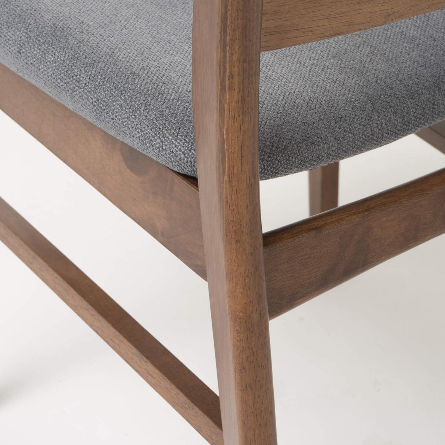 imageChristopher Knight Home Idalia Dining Chairs 2Pcs Set Dark Grey Walnut Finish